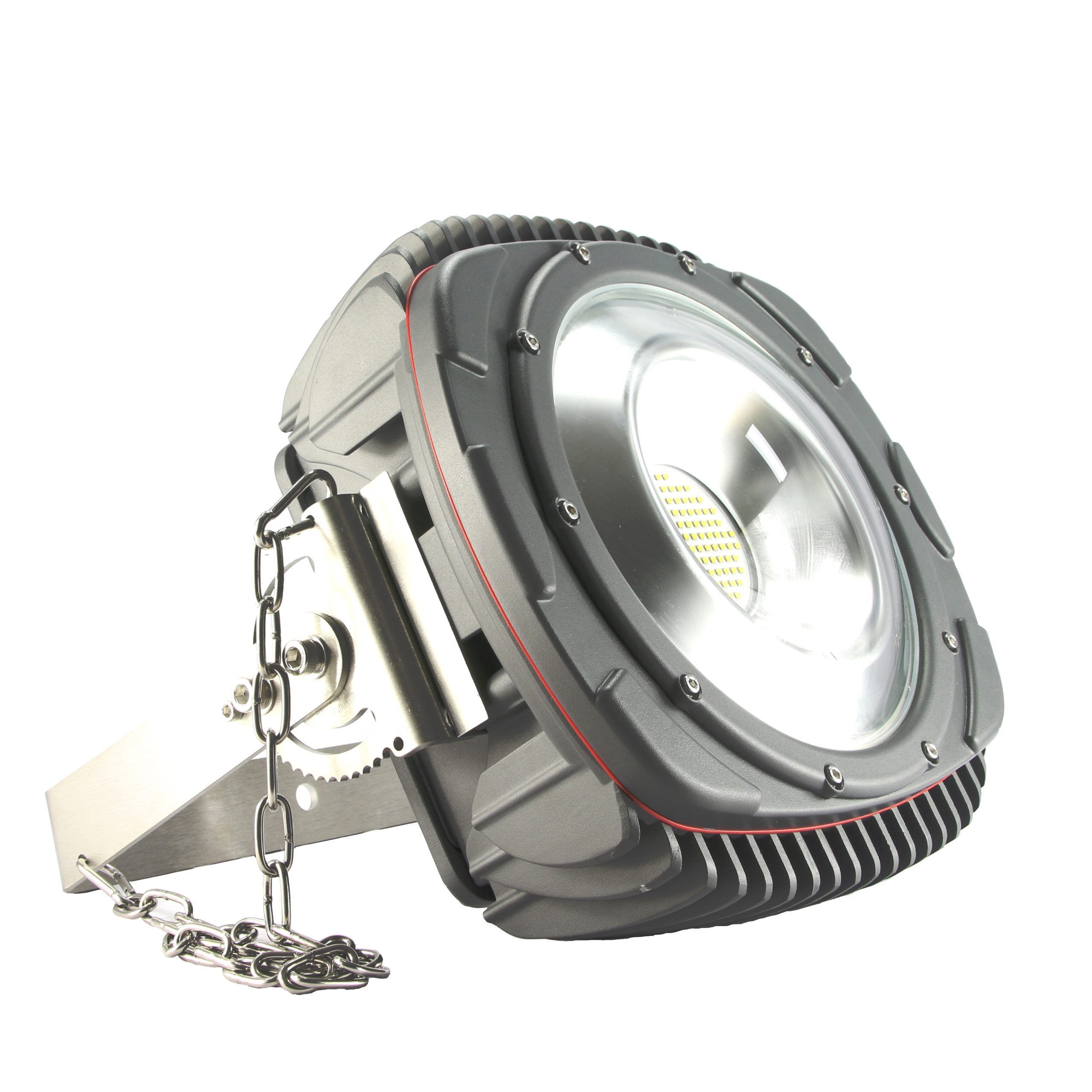 Side Vidw of 120W LED Flood Light for Maritime Application